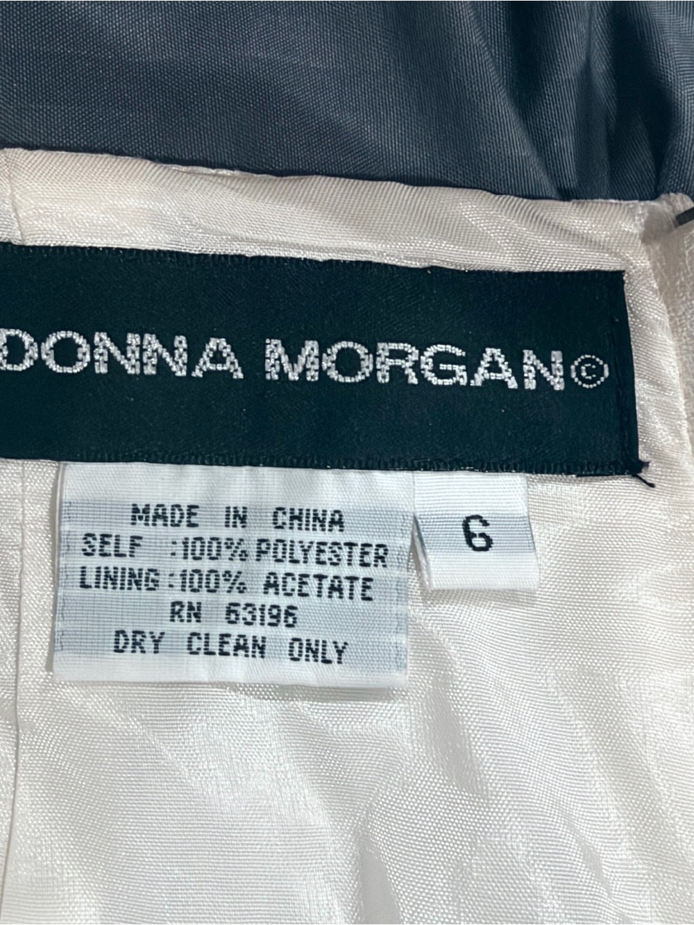 Donna Morgan Cream Sleeveless Button-Front Jumpsuit with High Neck - Picture 3 of 7